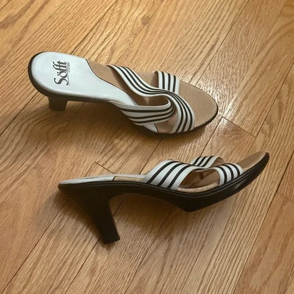 Sofft striped criss cross heels - Picture 2 of 7